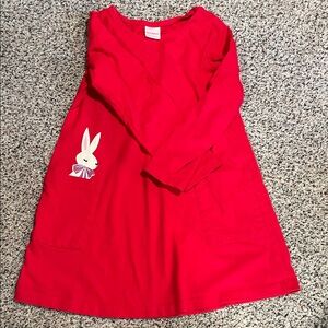 Hanna Andersson Bright Red Girls dress